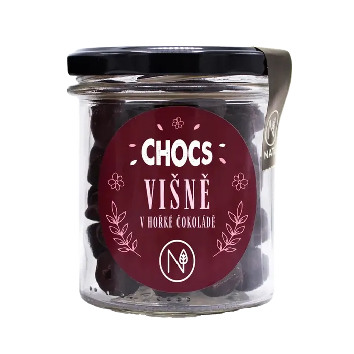 NATU Chocs Maliny v 70% hořké čokoládě 90 g